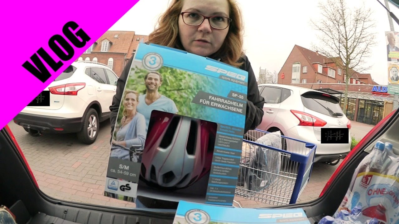 Einkaufen, einkaufen und noch mehr einkaufen - Fahrradhelme von ALDI | VLOG # 14