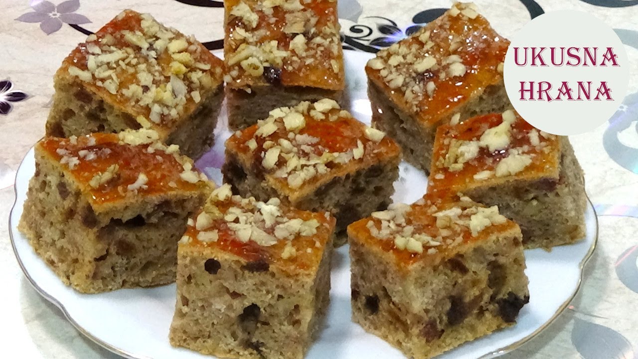 Posni kolač sa suvim voćem – Cake with dried fruit