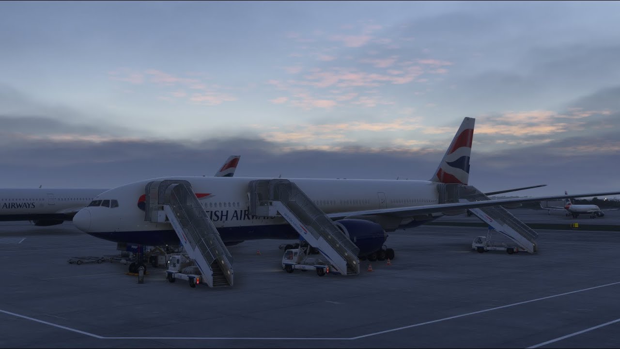 Msfs2024, Austin, Texas - London Heathrow | BA 777-200ER |  AI ATC | BORIS SOUND PACK PMDG