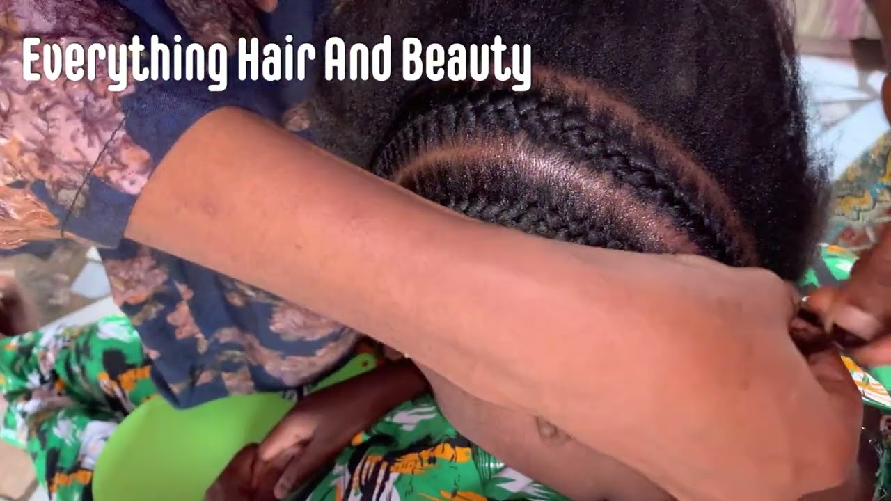 African Hairstyle | Didi | Inverted Cornrows 
