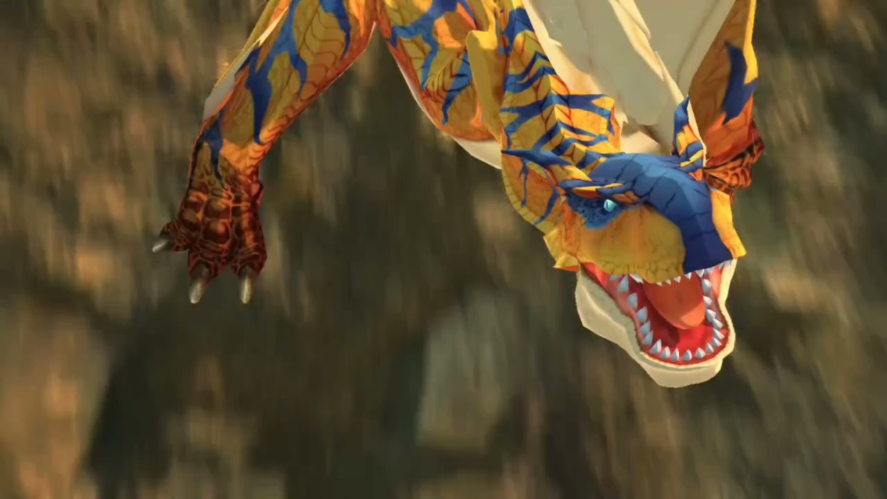 MHST2 - Tigrex and Grimclaw Tigrex Kinship Attack (Rock Smash and Tigrexplosion)