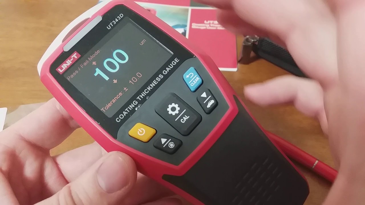 Измерения  UT343D толщиномер UNI-T