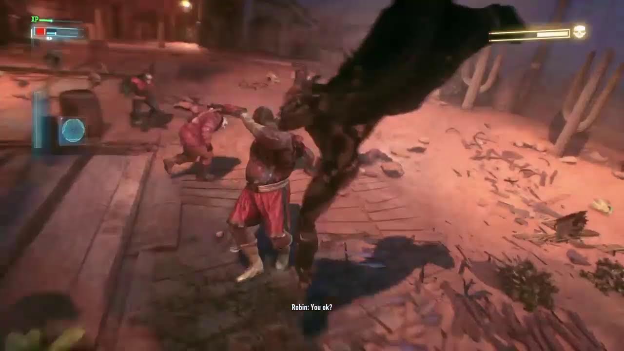 Playing batman arkham knight