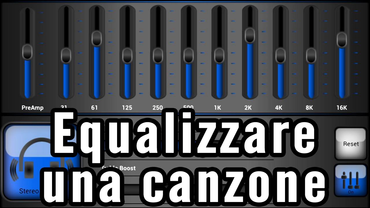 Equalizzare una canzone con audacity