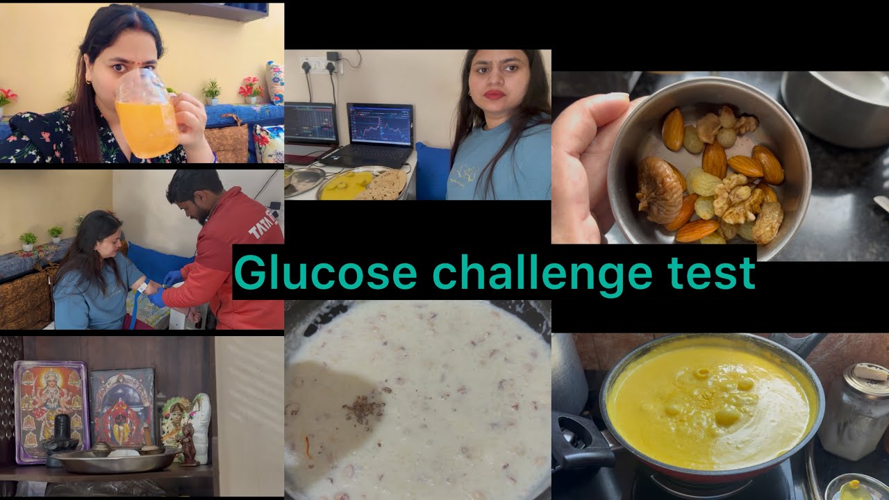 Aaj mera glucose challenge test hai #Injection fear😰🥹#Pregnancy test#Yummy kheer #Kadi #New vlog❤️