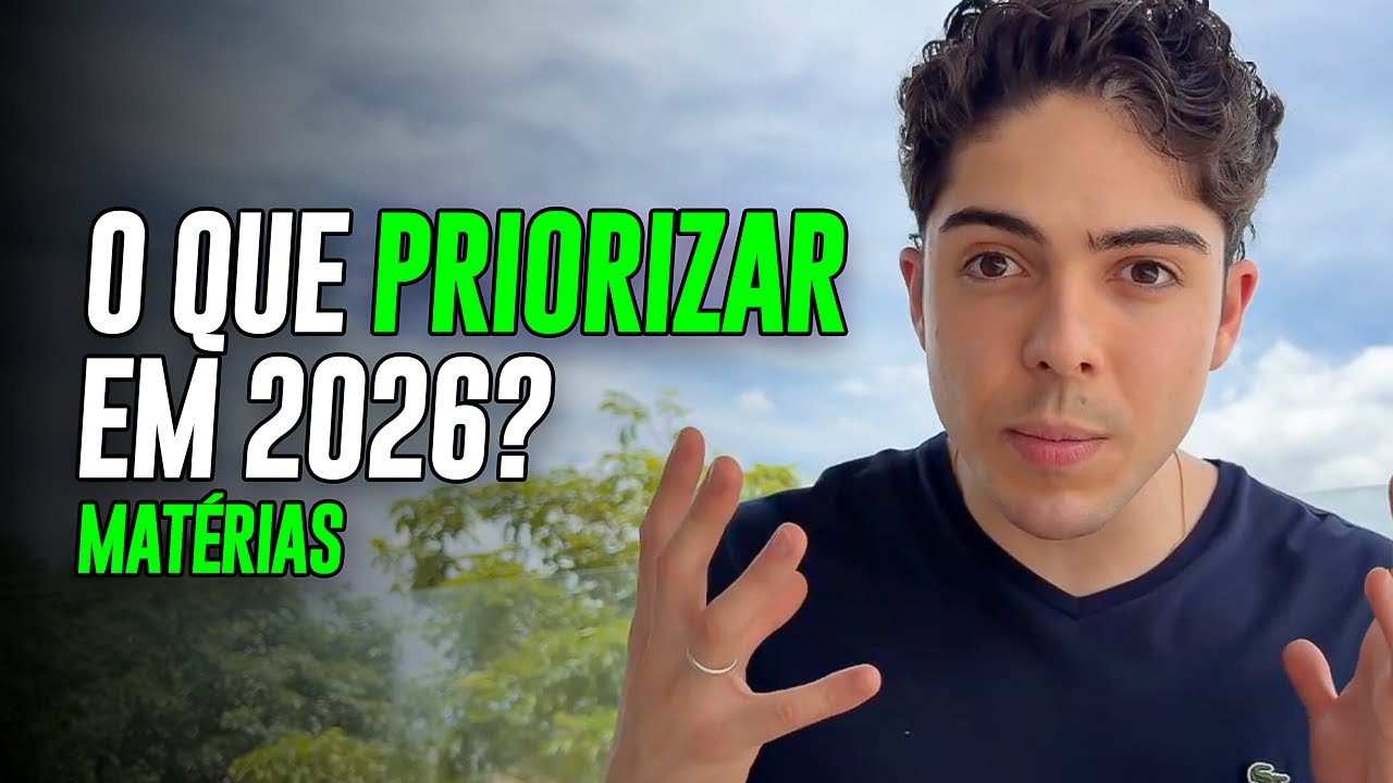 A sequ&ecirc;ncia EXATA das mat&eacute;rias para estudar para o ENEM 2026 (n&atilde;o desperdice seu tempo)