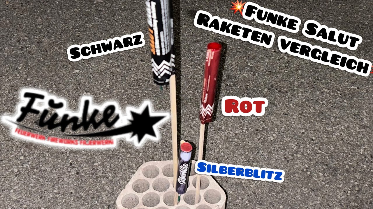 Funke Salut Raketen vergleich🤔💥        Schwarz|Rot|Blau