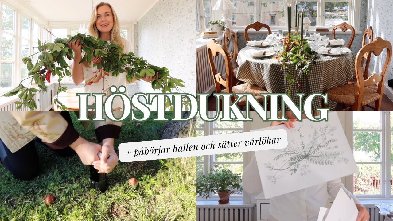 RENOVERING, HÖSTDUKNING OCH TRÄDGÅRDSFIX | en vecka i Malmgården 🍂