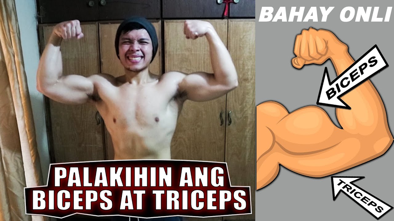 Pano Palakihin ang BRASO sa Bahay??? | PINOY BICEP & TRICEP WORKOUT