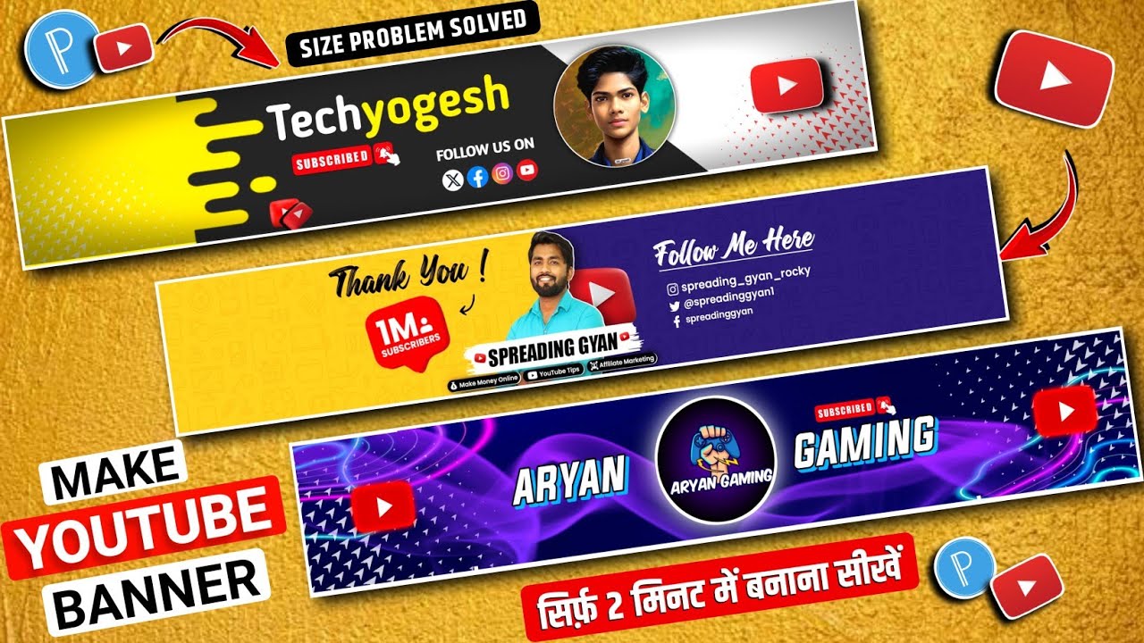 Youtube banner kaise banaye | New Banner Design🔥 | youtube channel banner kaise banaye