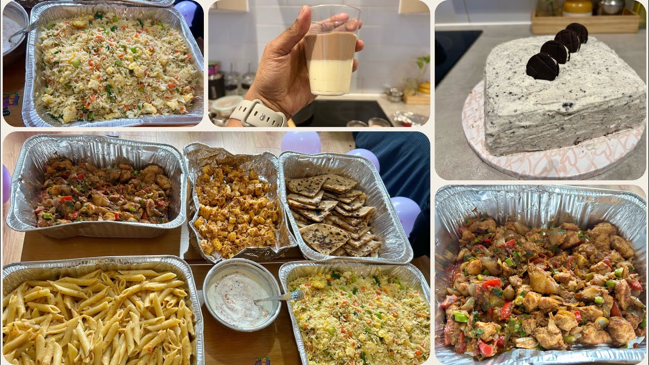 A Busy Day In My Life - Laya's Birthday Party Food Preparation & Fun 🎉🎂 #happycooking #chickenrecipe