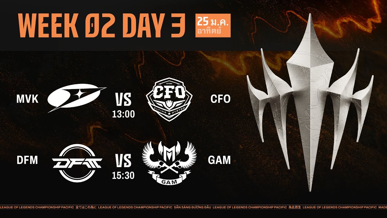[TH] MVK vs CFO | DFM vs GAM | LCP 2026 Split 1 Regular Season Week 2 Day 3