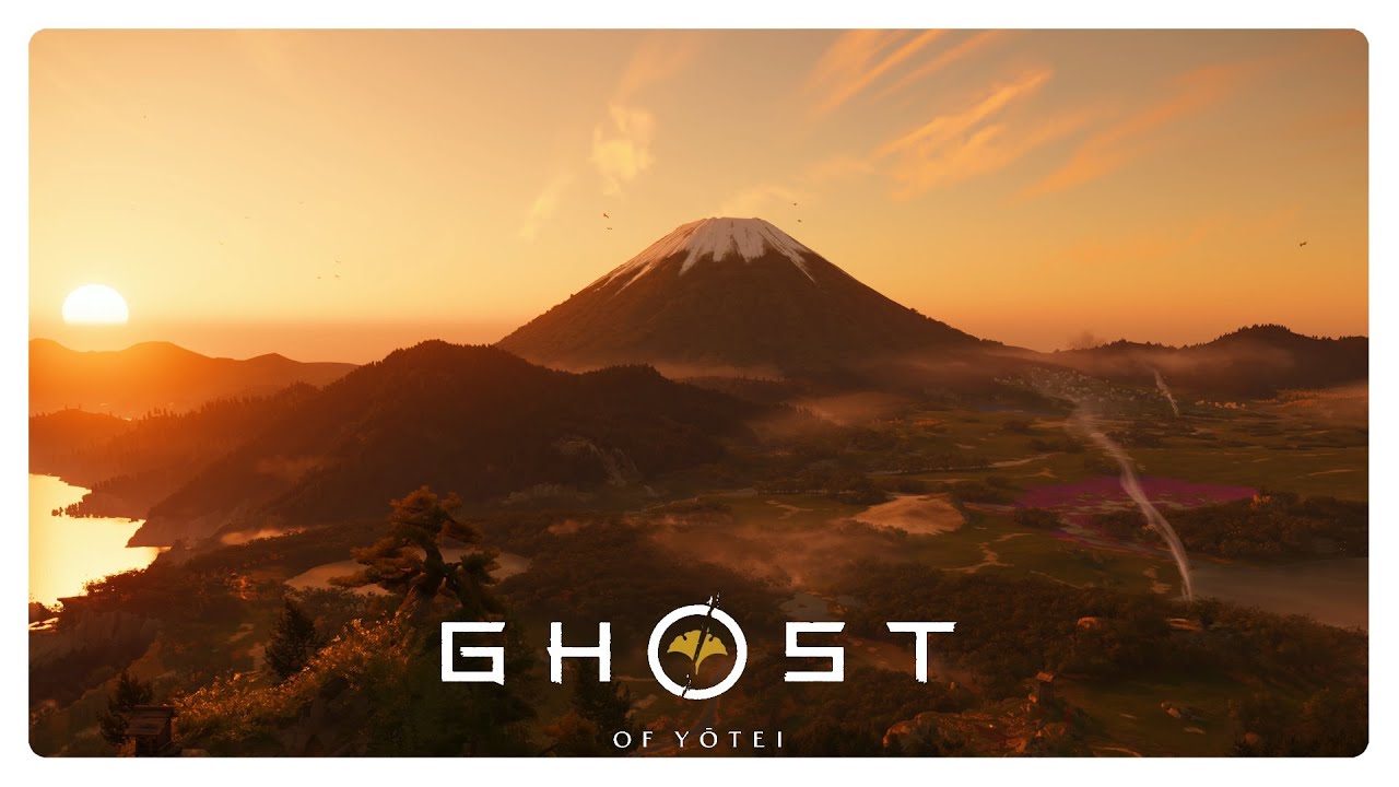 Mount Yōtei at Sunset - Ghost of Yōtei | Windy Peak, Leaves Rustling, Ancient Japan