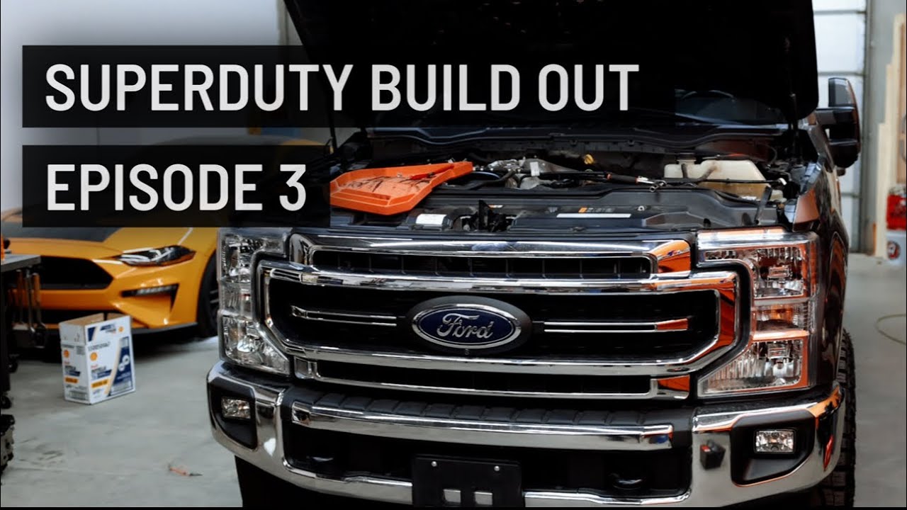 F250 Superduty Build | Episode 3: SDHQ Terminals/Center Console Fridge