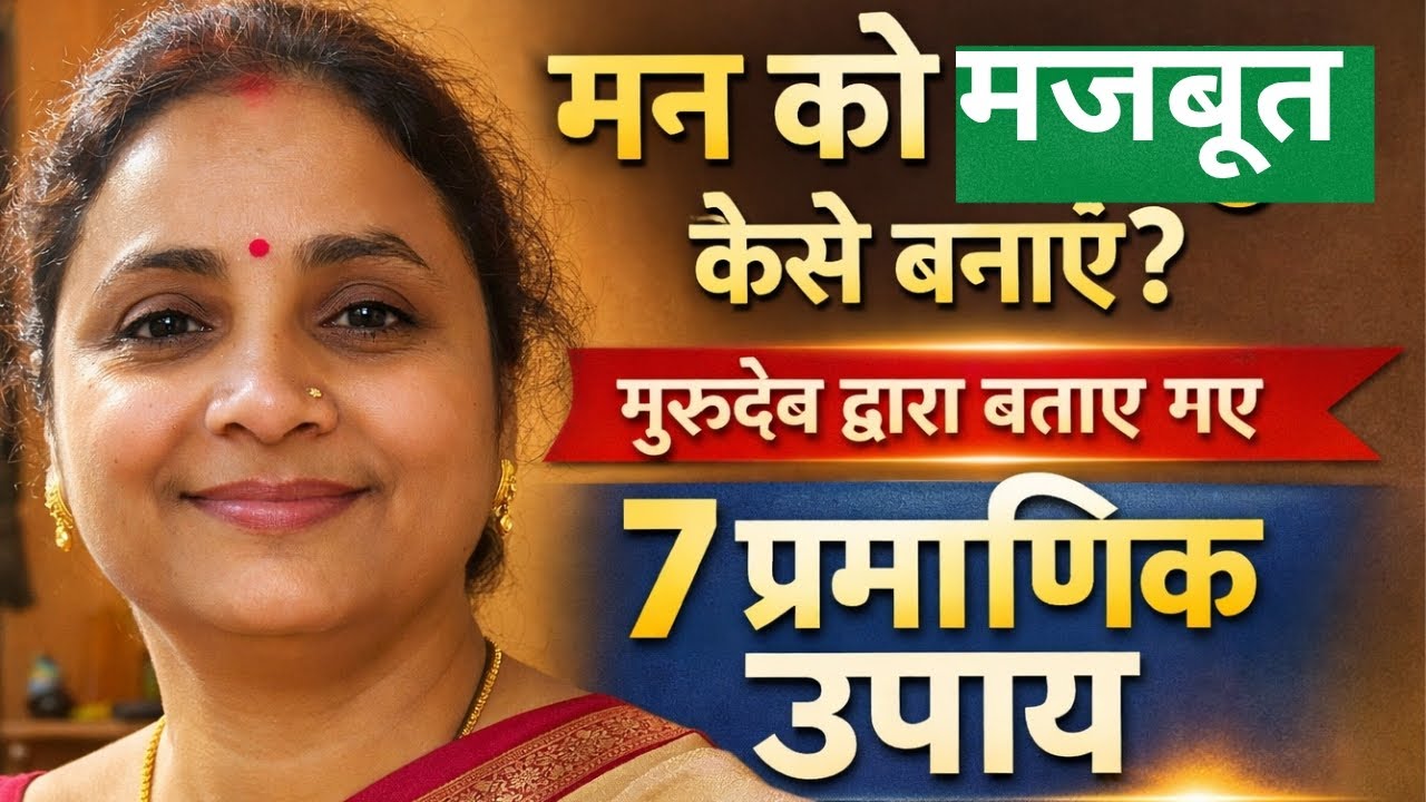 मन को मजबूत कैसे बनाएं? । गुरुदेव जी द्वारा बताए गए 7 प्रमाणिक उपाय | आत्मबल बढ़ाने का सरल मार्ग ।