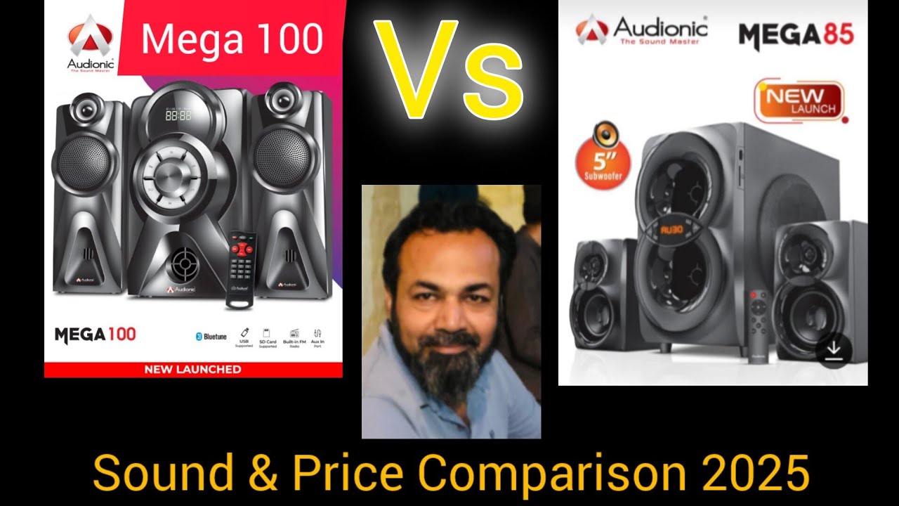 Audionic Mega 100 VS Audionic Mega 85 || Sound Comparison 2025 @redonwebtv7300