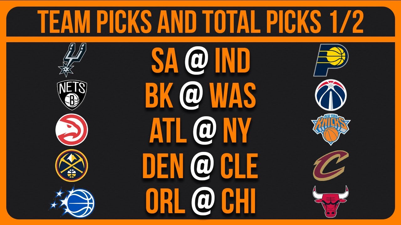NBA Picks Today 1/2/26 NBA Picks and Predictions NBA Bets Today
