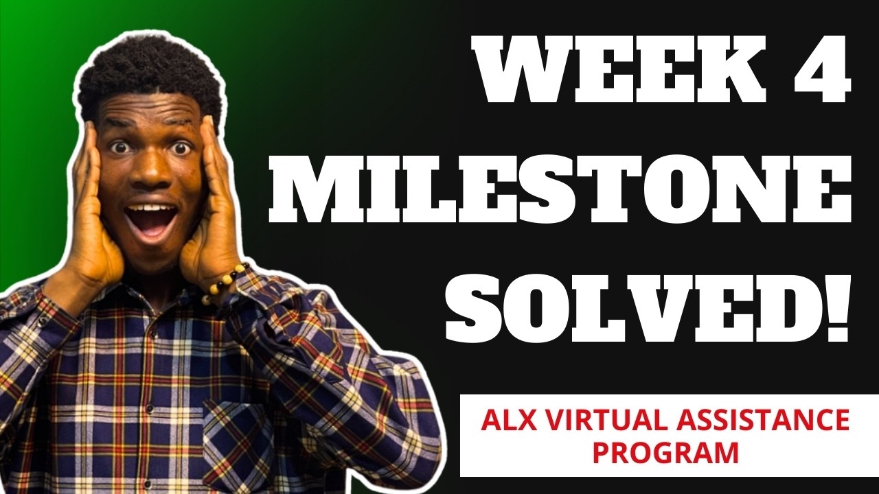Неделя 4 завершена! Руководство по программе ALX Virtual Assistant для группы 7