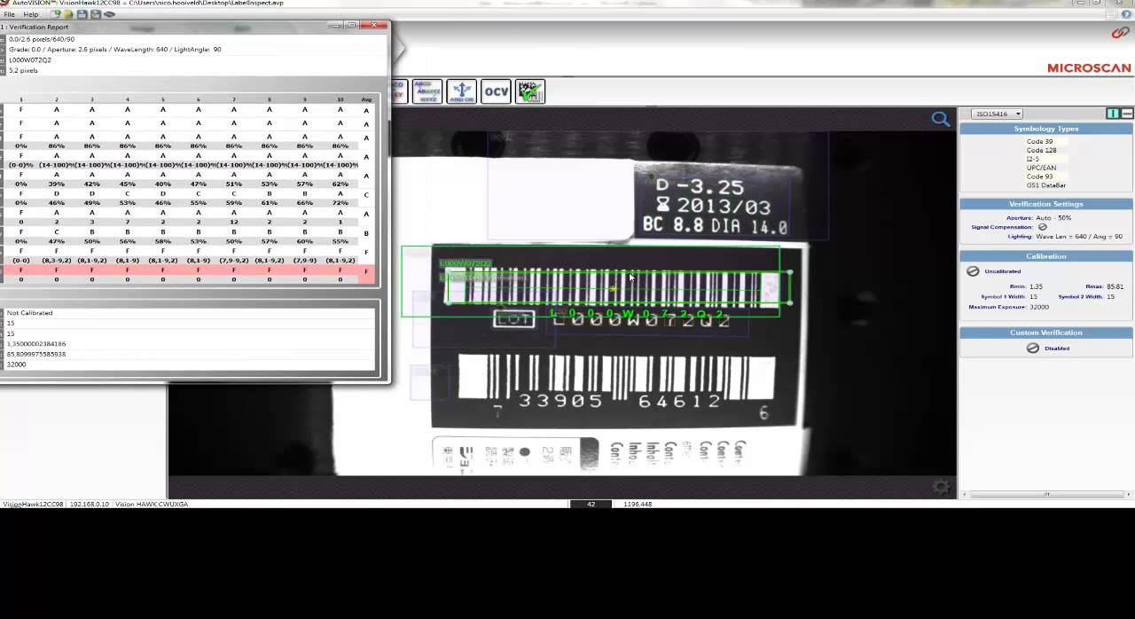Microscan AutoVISION: Label Inspection and Verification