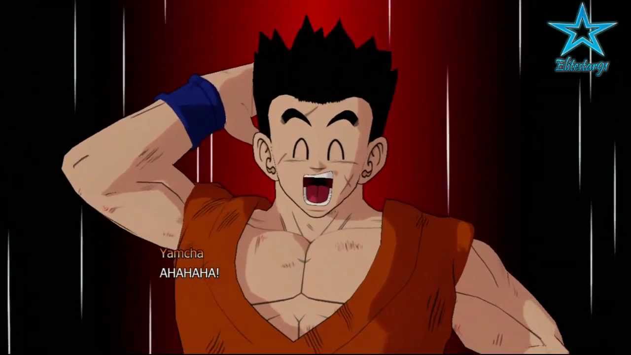Dragonball Raging Blast   What If   Yamcha Vs Vegeta & Trunks