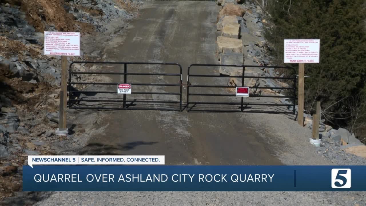 Neighbors are fed up with a rock quarry they say is operating illegally in a residential area