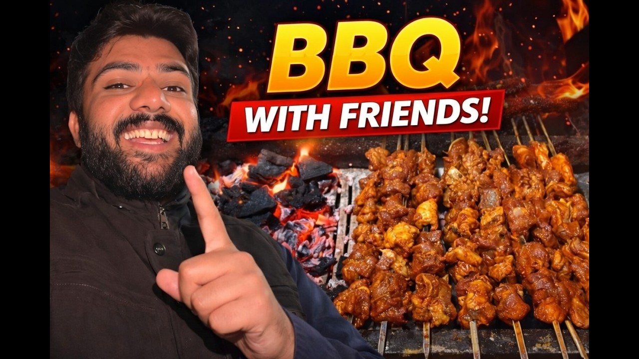 Friends BBQ Dawat in Village + Full Comedy Moments | Daily Vlog | Daily Vlog Hassni #dailyvlog
