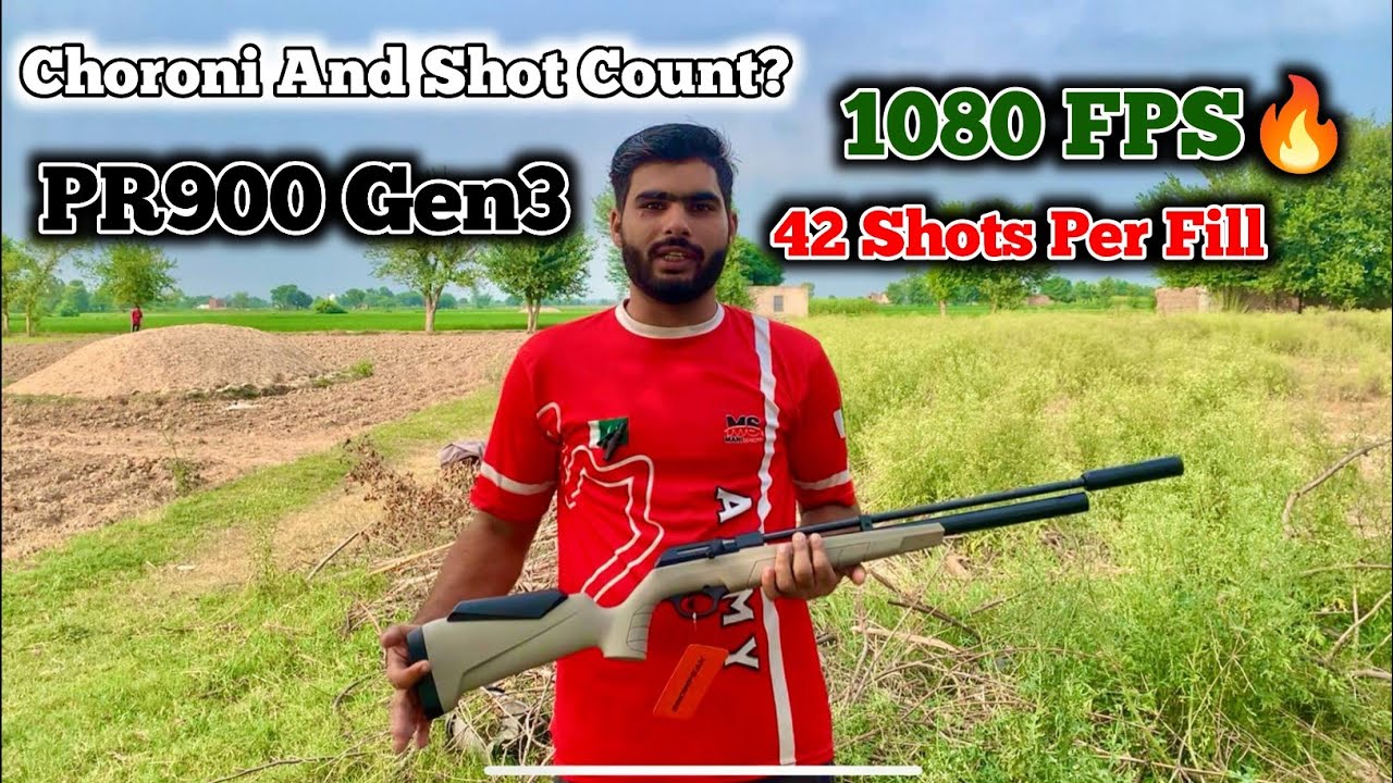 Snowpeak Airgun PR900 Gen3 PCP Shot Count, Chroni Test On Company Setting__AirHunter PK