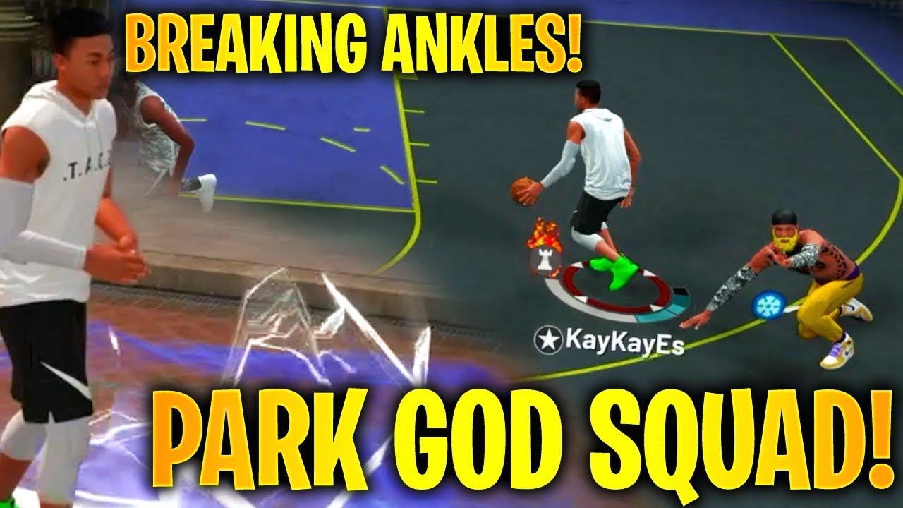 THE PARK GOD SQUAD! BREAKING ANKLES & GOING UNDEFEATED? NBA 2K19 MyPark
