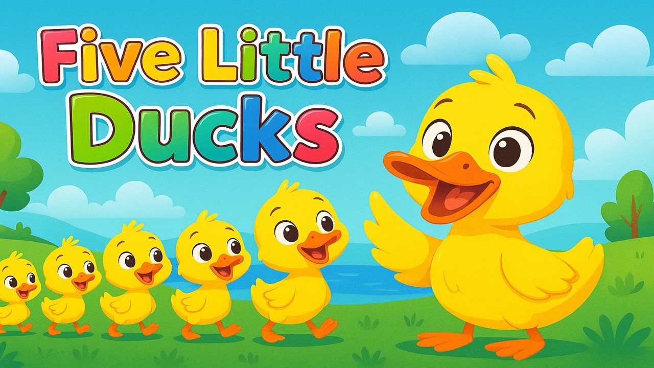 Five Little Ducks 🦆 | Great Kids Song | Nursery Rhymes