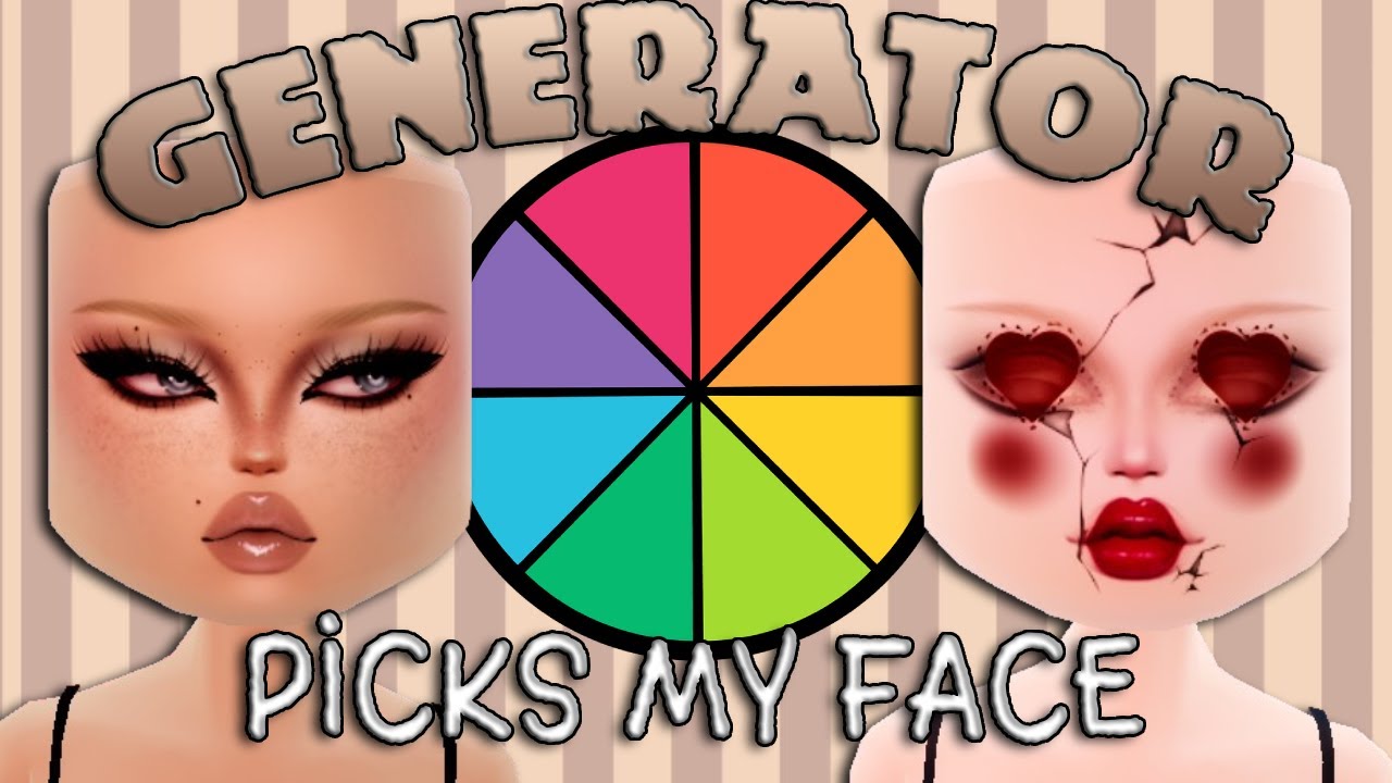 Random Generator Picks my *FACE* in DRESS TO IMPRESS!!