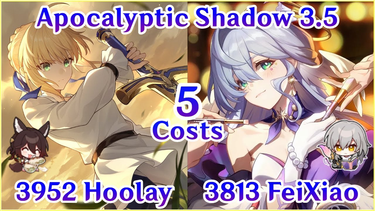 E0S1 Saber 3952 + 3813 Score 5 Costs Clear | Apocalyptic Shadow 3.5 | Honkai Star Rail