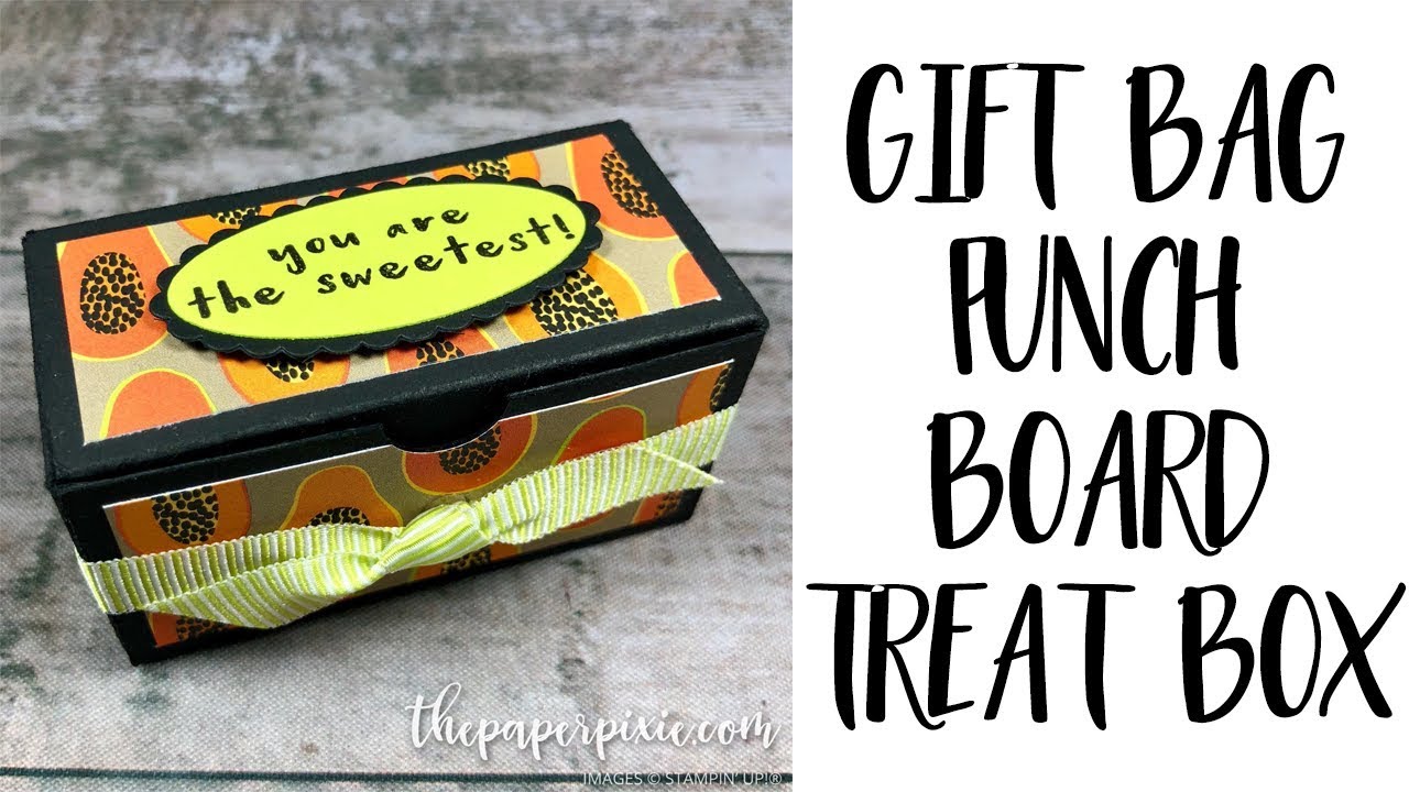 Gift Bag Punch Board Treat Box