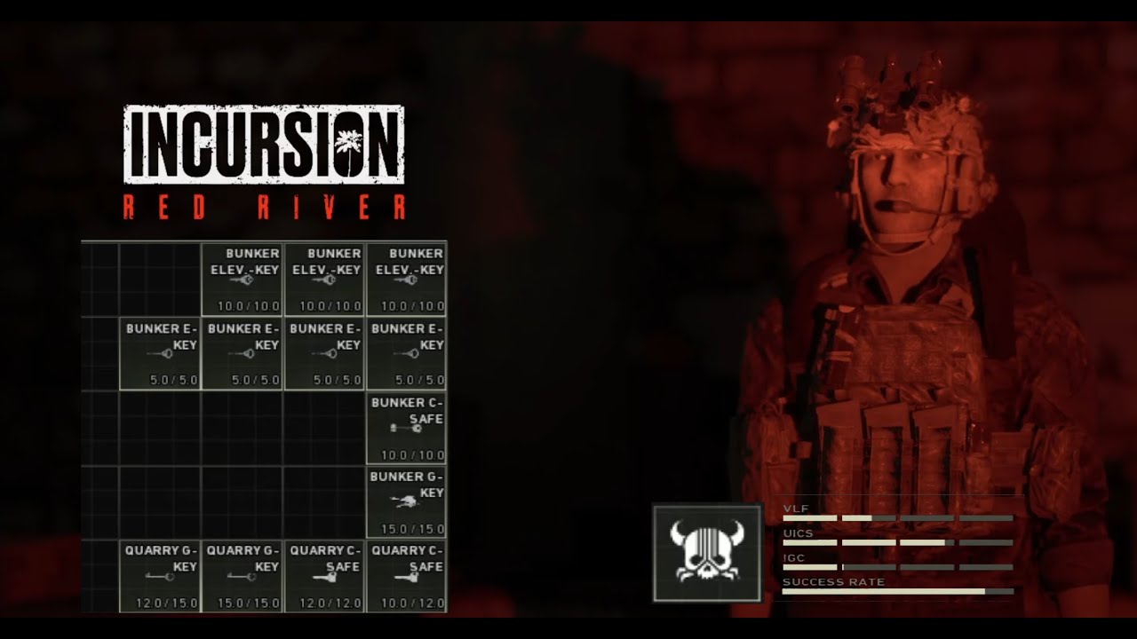 RANKING UP VLF FOR BUNKER KEYS | INCURSION RED RIVER