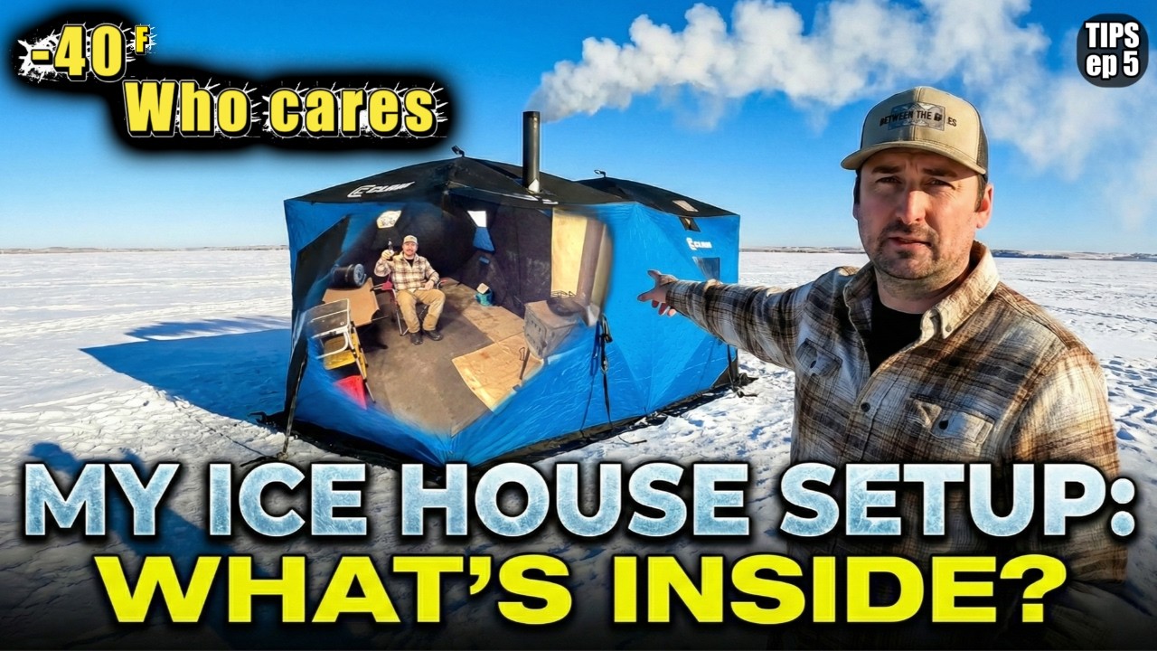 My Ultimate Ice Fishing Camping Setup Inside and Out (Sub-Zero Ready 🔥)