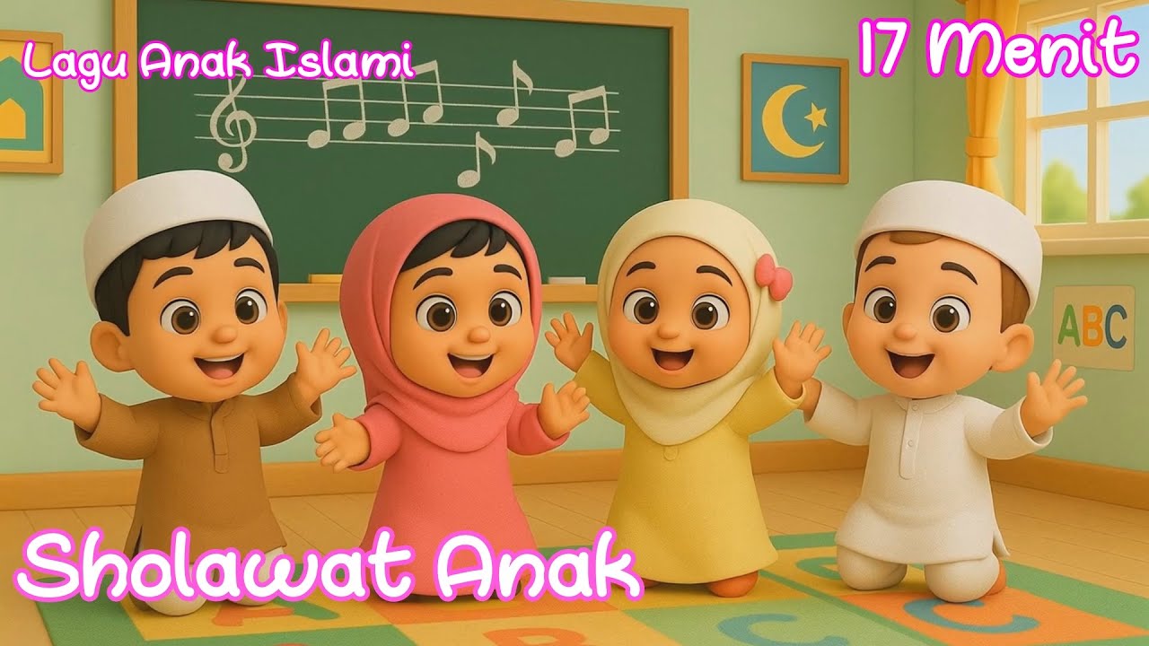 Kompilasi 17 Menit Sholawat Badar, Aku Mau ke Mekkah, 10 Malaikat Allah, Thibbil Qulub