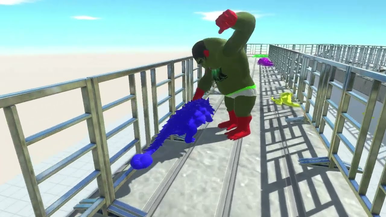 DEATH FALL Spiderman Animal Revolt Battle Simulator  ARBS