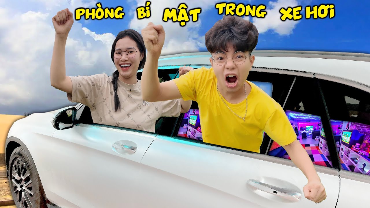 THẮNG TÊ TÊ HẰNG NGA TẠO CĂN PHÒNG BÍ MẬT TRONG XE HƠI CHƠI TRỐN TÌM