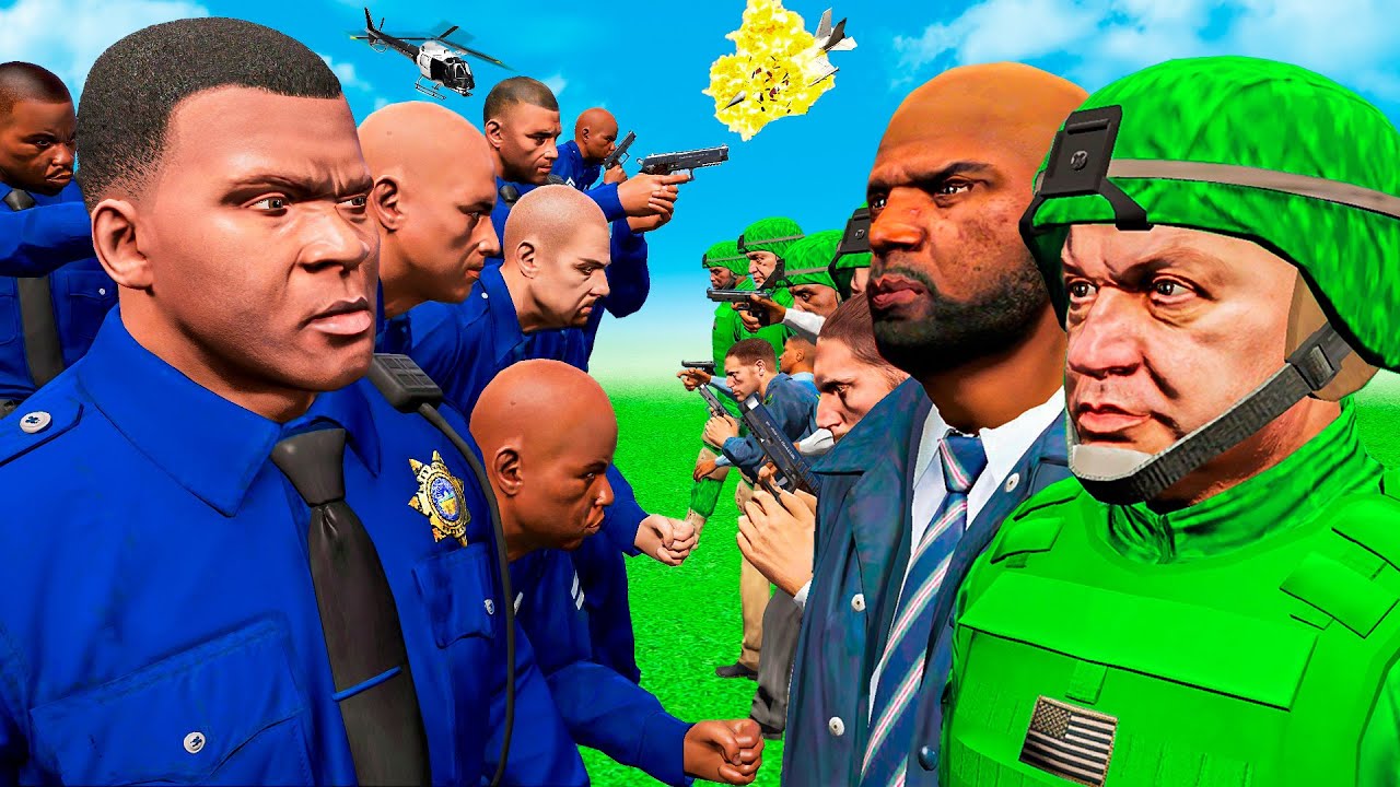 POLÍCIA vs TODOS NO GTA 5 - O FILME