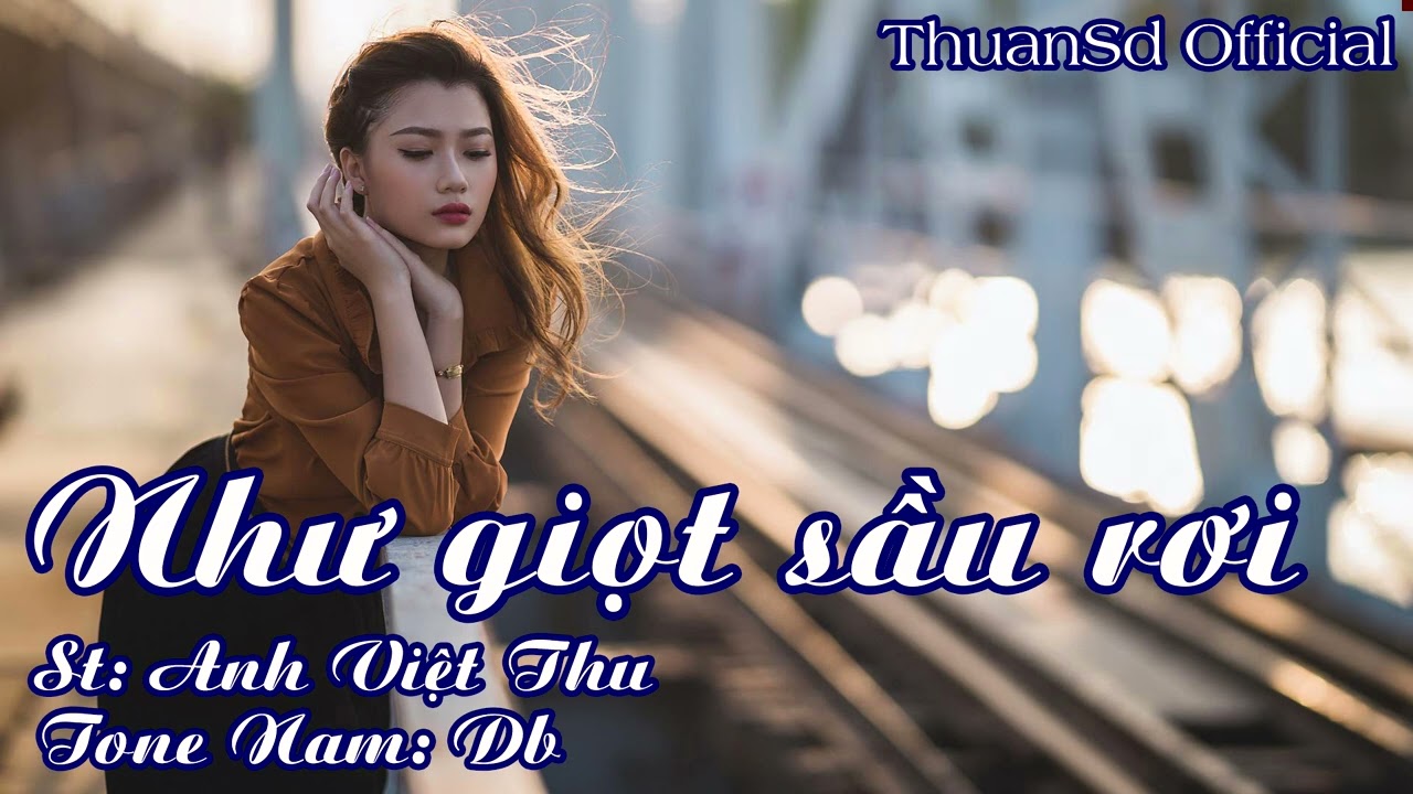 Như Giọt Sầu Rơi | Karaoke | Tone | Nam
