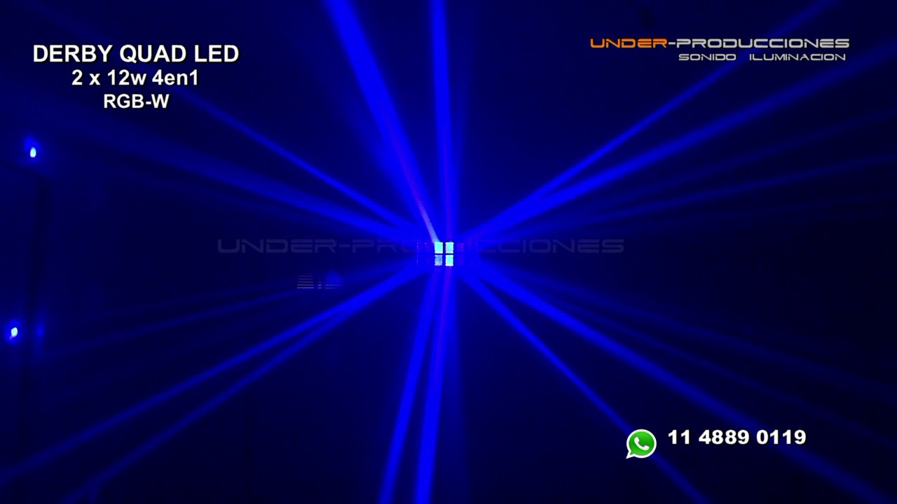DERBY QUADLED RGB-W 2x12w 4en1 UNDER-PRODUCCIONES