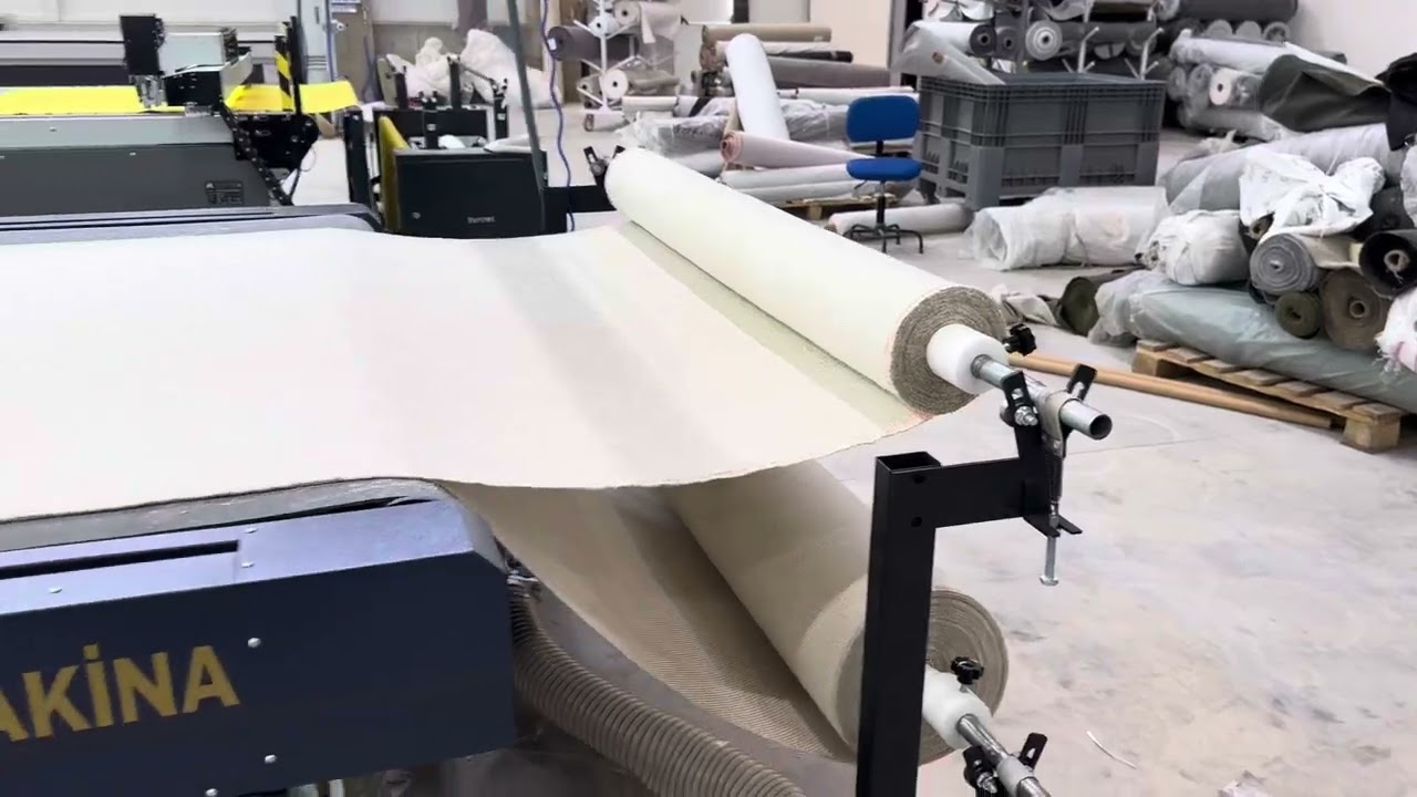 NORMOD MOBILYA ANKARA GOLDEN CUT TK 2516 TEKKAT KUMAŞ KESIM CNC HAYIRLI OLSUN ￼ ALTIN MAKINA￼