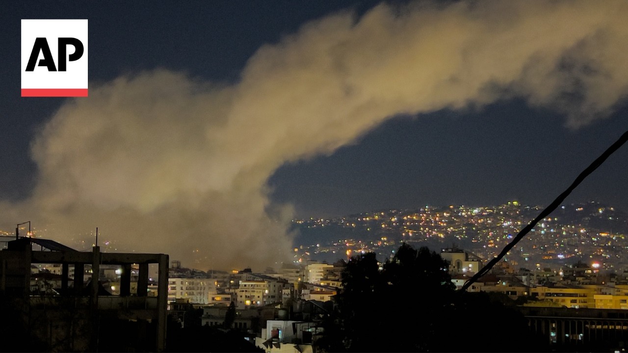 Israel strikes Beirut in Lebanon after Hezbollah fires missiles across border