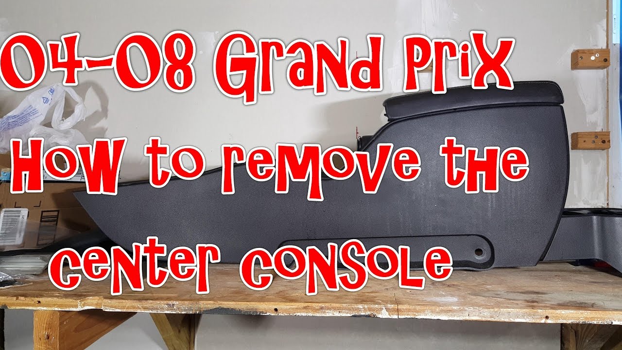 04-08 Pontiac Grand Prix - How to remove the center floor console