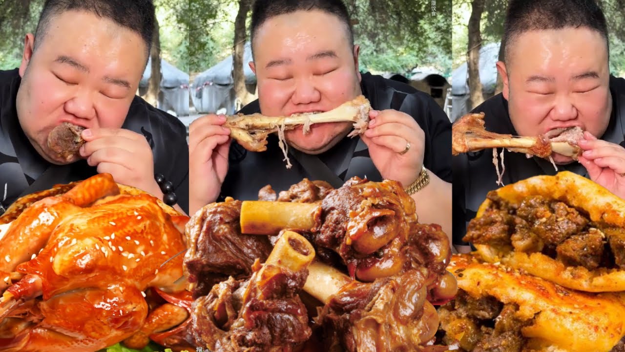 【大胃王挑戰】挑戰花1700元吃新疆羊肉宴！一口氣點24公斤滿滿一盆，比臉還大的羊排大口撕著吃真過癮｜Food Challenge【櫻木花胖】