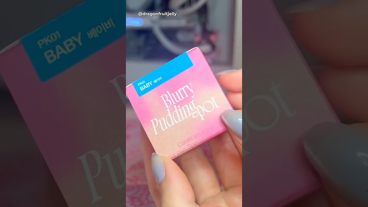 fwee pudding pot unboxing and swatch - shade baby #shorts #fwee #kbeauty #makeupasmr