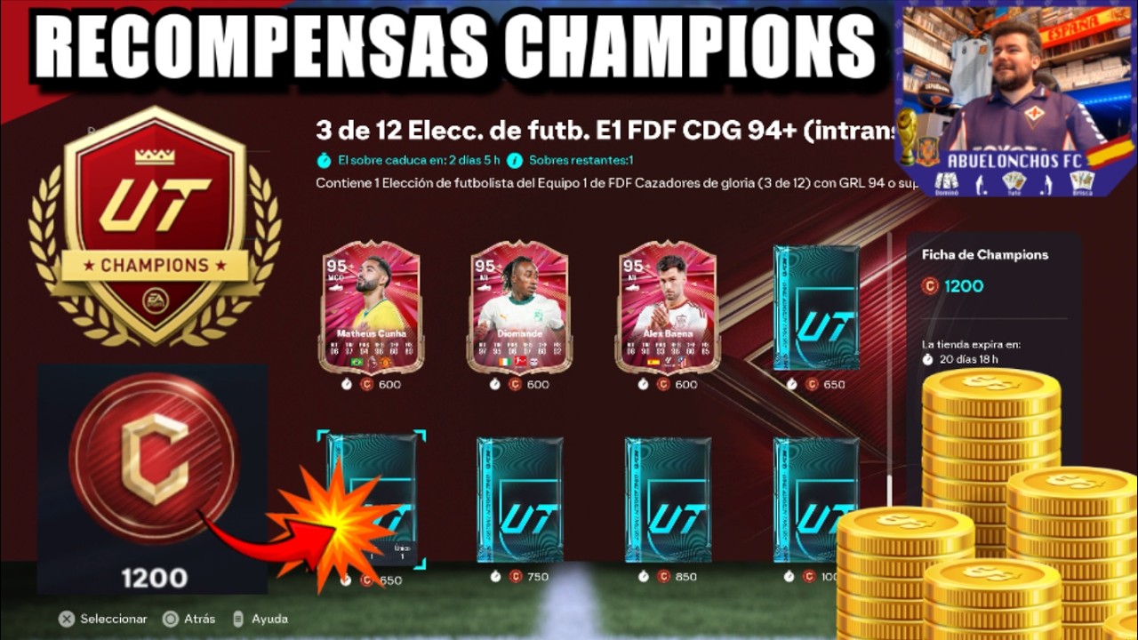 1200 FICHAS listas para RECOMPENSAS de TIENDA FUT CHAMPIONS 🔥