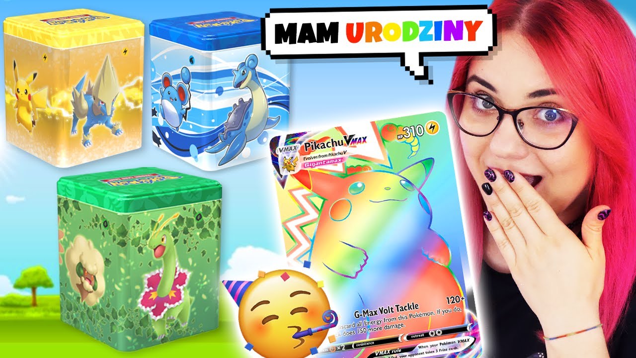 MAM URODZINY i OTWIERAM PUSZKI z KARTAMI POKEMON 🥳