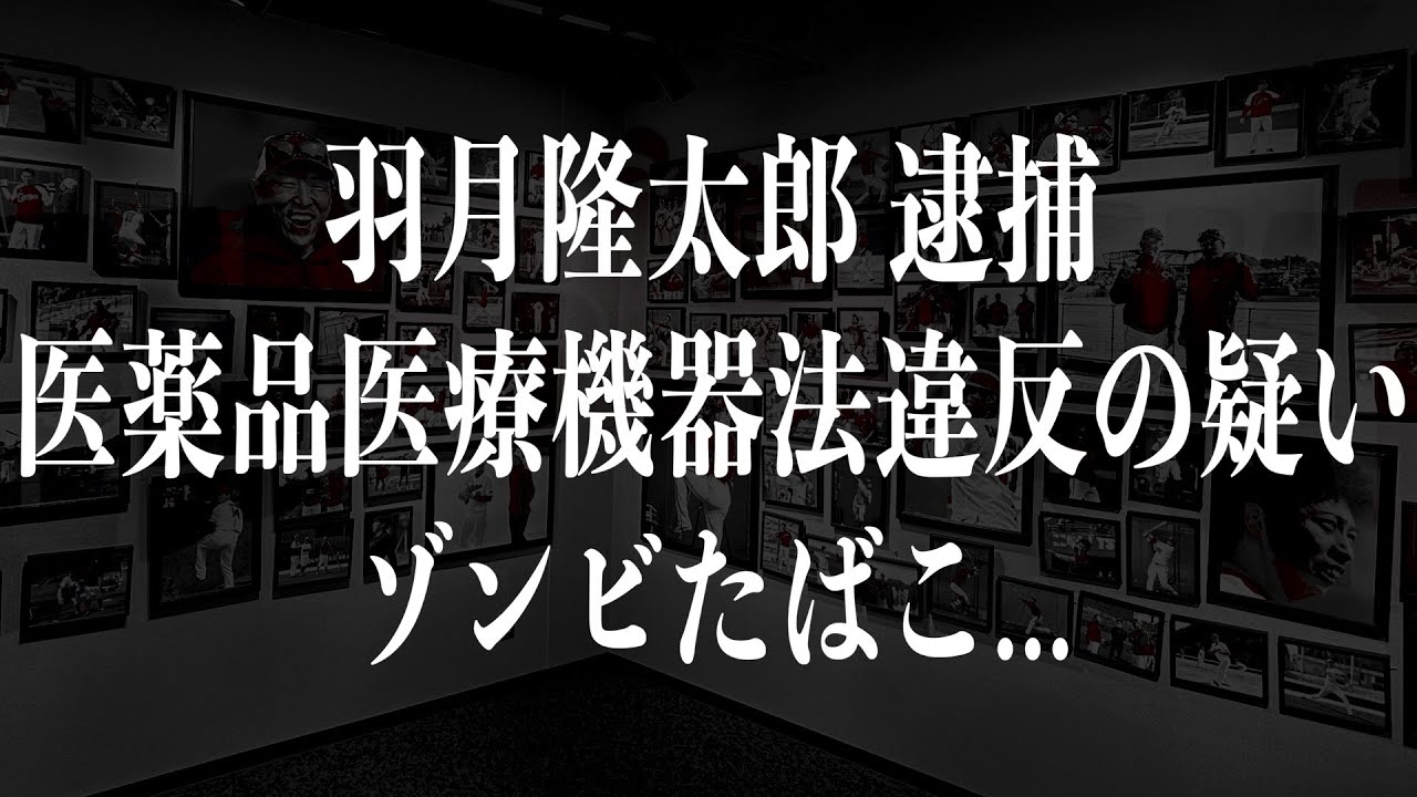 広島カープ・羽月隆太郎容疑者(25)を逮捕　エトミデート（ゾンビたばこ）摂取したか