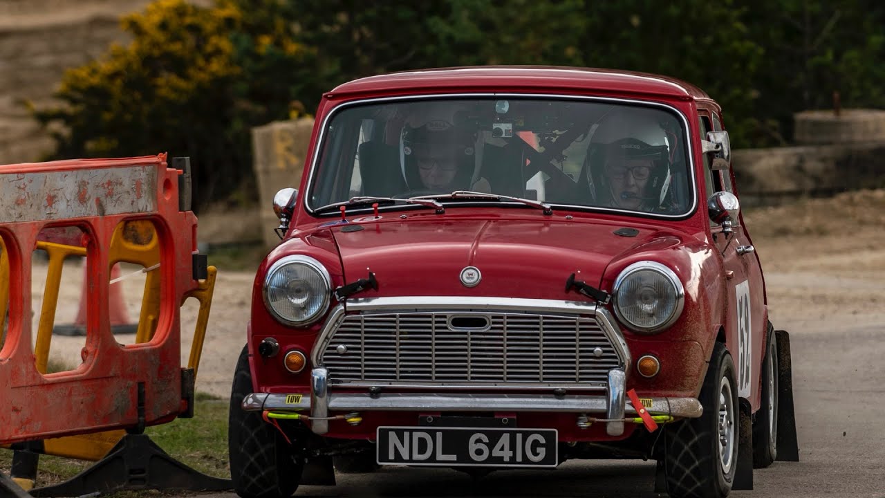 Our first rally in the classic mini Bovington Stages
