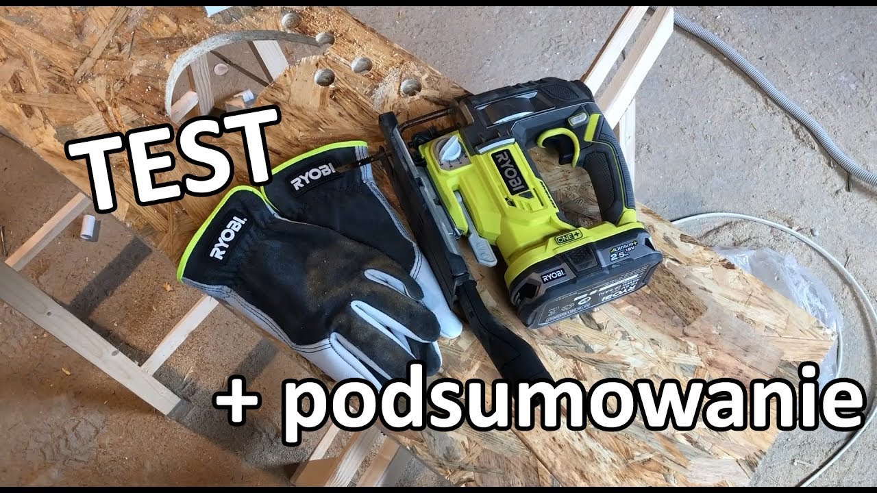 Test - Wyrzynarka bezszczotkowa 18V RYOBI ONE+ R18JS7-0 BRUSHLESS (cz. 2)